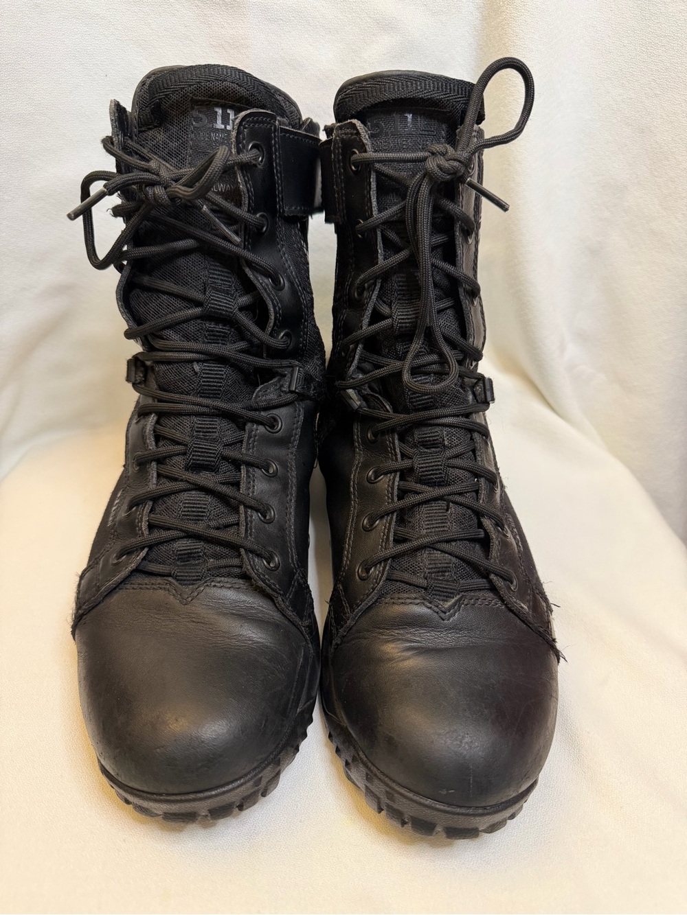 5.11 Tactical Men's A/T 8" Side Zip Duty Boots Black Size 10 R 12431 GUC